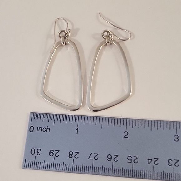 VTG Silpada 925 sterling silver signed geometric earrings! - Picture 7 of 11